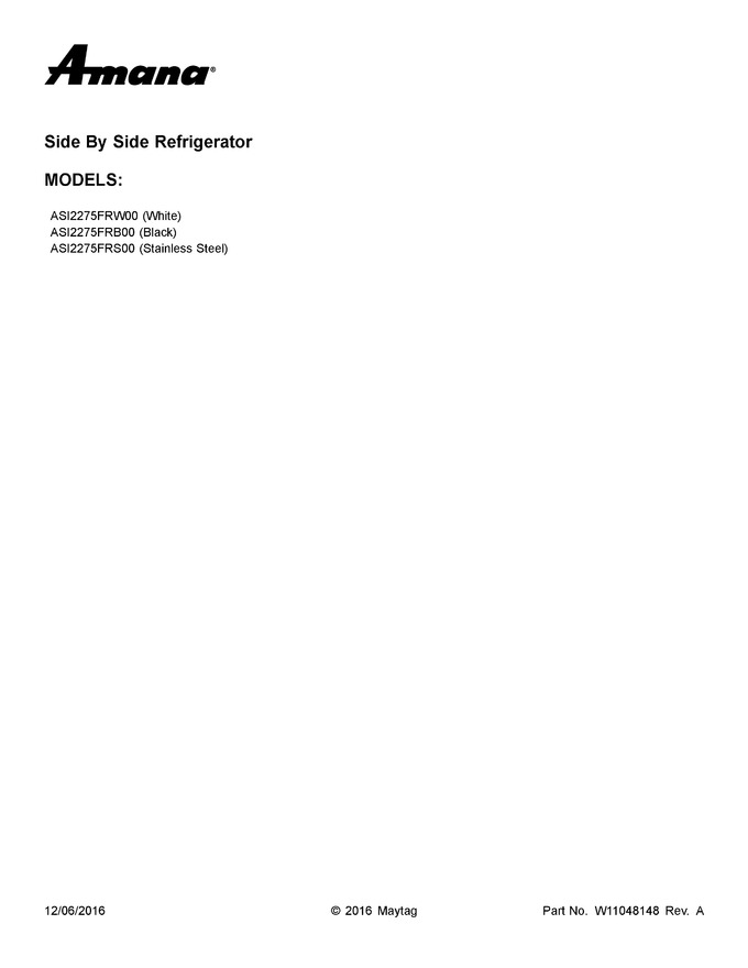Diagram for ASI2275FRS00