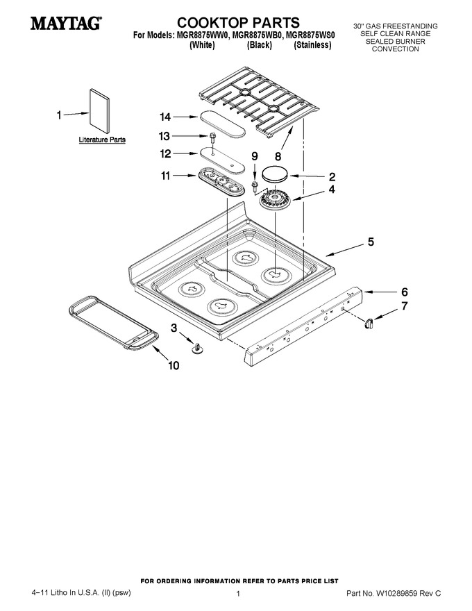 Diagram for MGR8875WS0