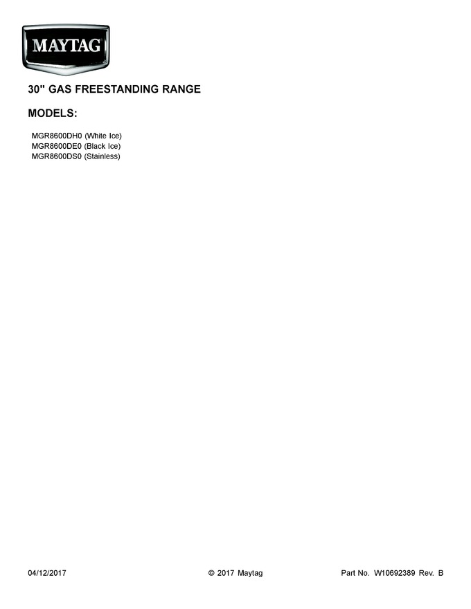 Diagram for MGR8600DS0