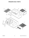 Diagram for 08 - Freezer Shelf Parts