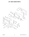 Diagram for 08 - 30" Oven Door Parts