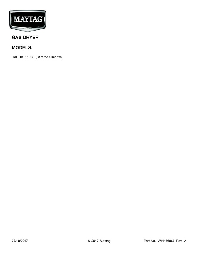 Diagram for MGDB765FC0
