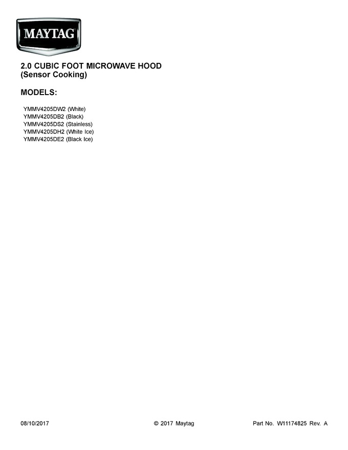 Diagram for YMMV4205DH2