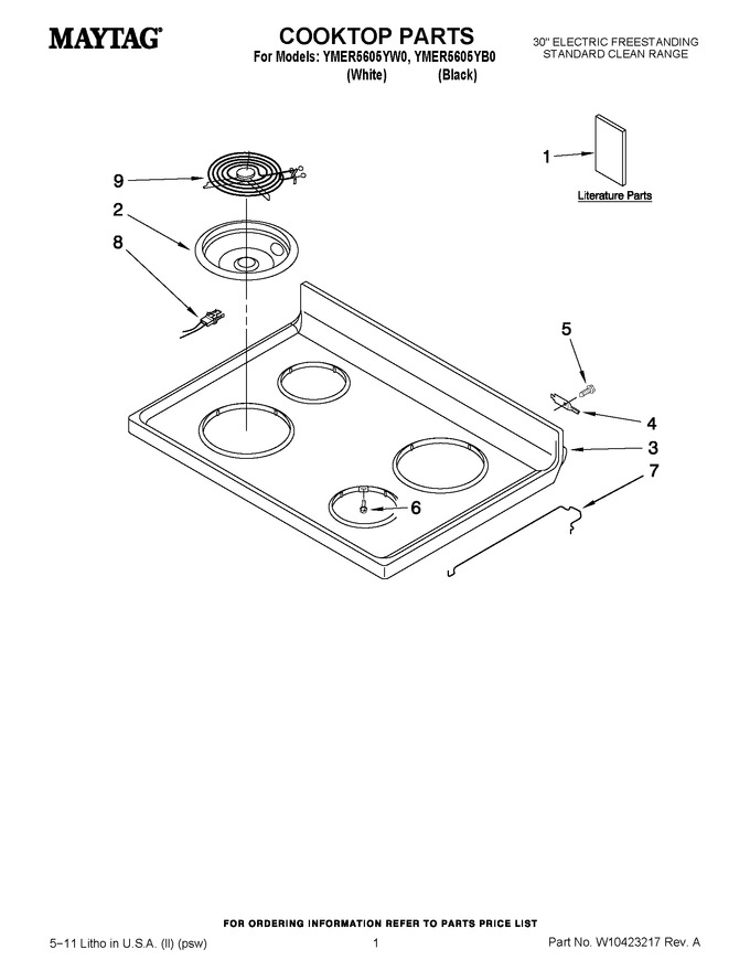 Diagram for YMER5605YW0