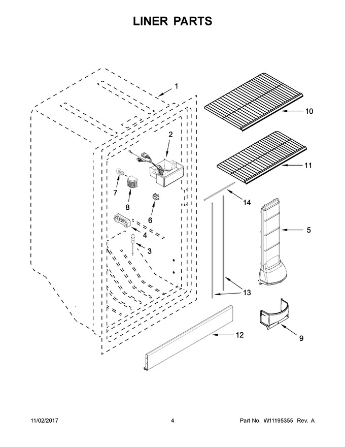 Diagram for MZF34X18FW02