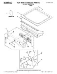 Diagram for 01 - Top And Console Parts