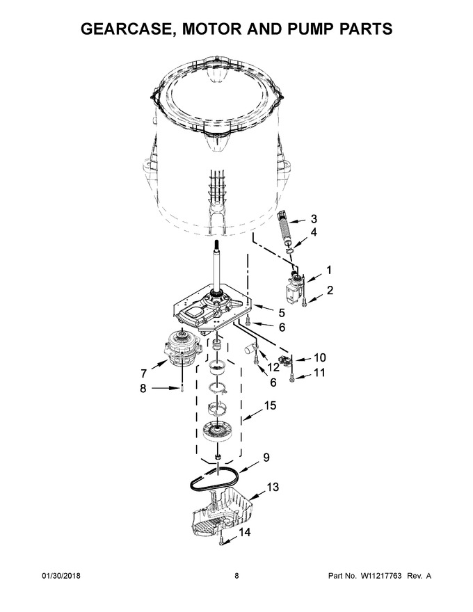 Diagram for MVWC465HW0