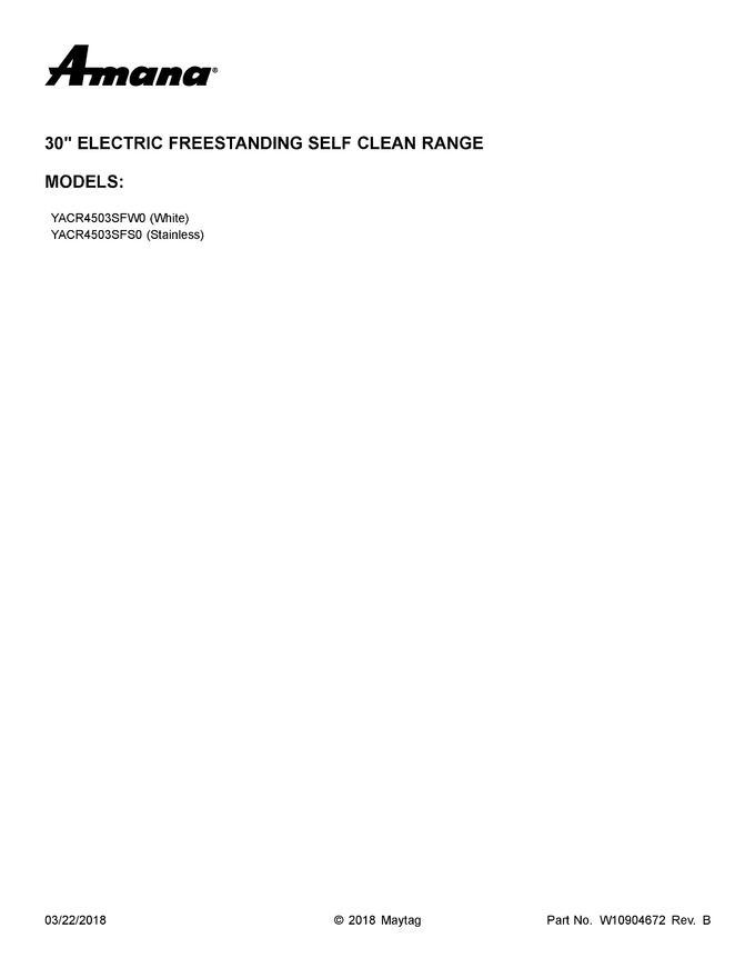 Diagram for YACR4503SFS0