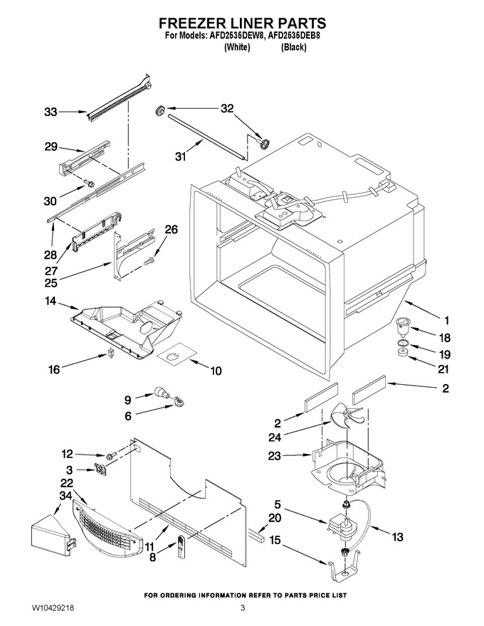 Diagram for AFD2535DEW8