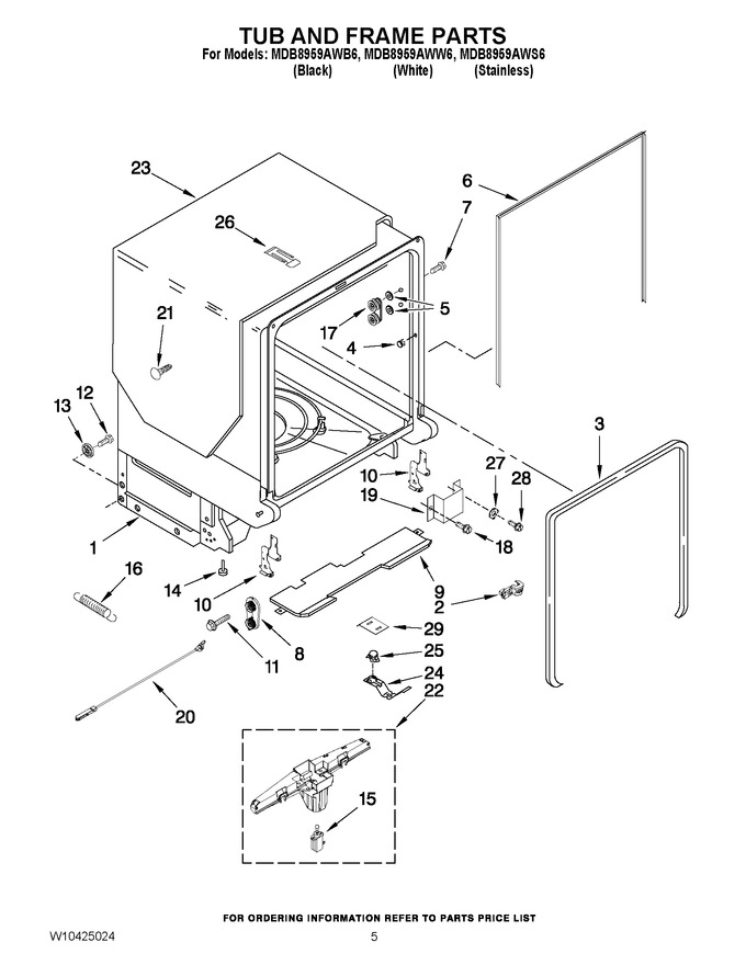 Diagram for MDB8959AWS6