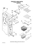 Diagram for 04 - Freezer Liner Parts