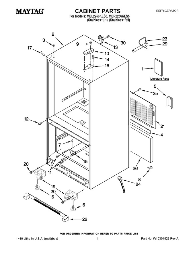 Diagram for MBR2256KES5
