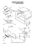 Diagram for 03 - Freezer Liner Parts