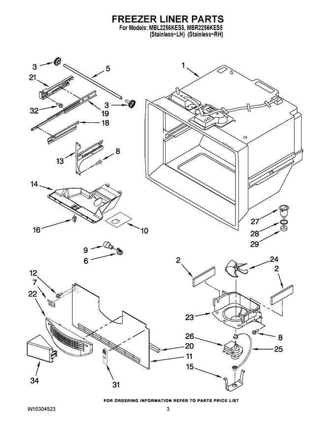 Diagram for MBR2256KES5