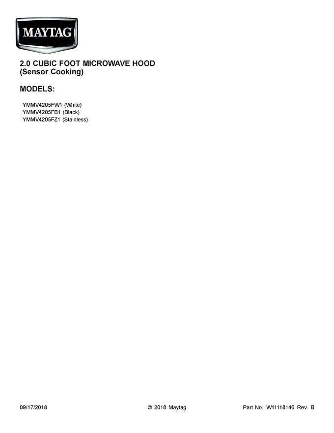 Diagram for YMMV4205FW1