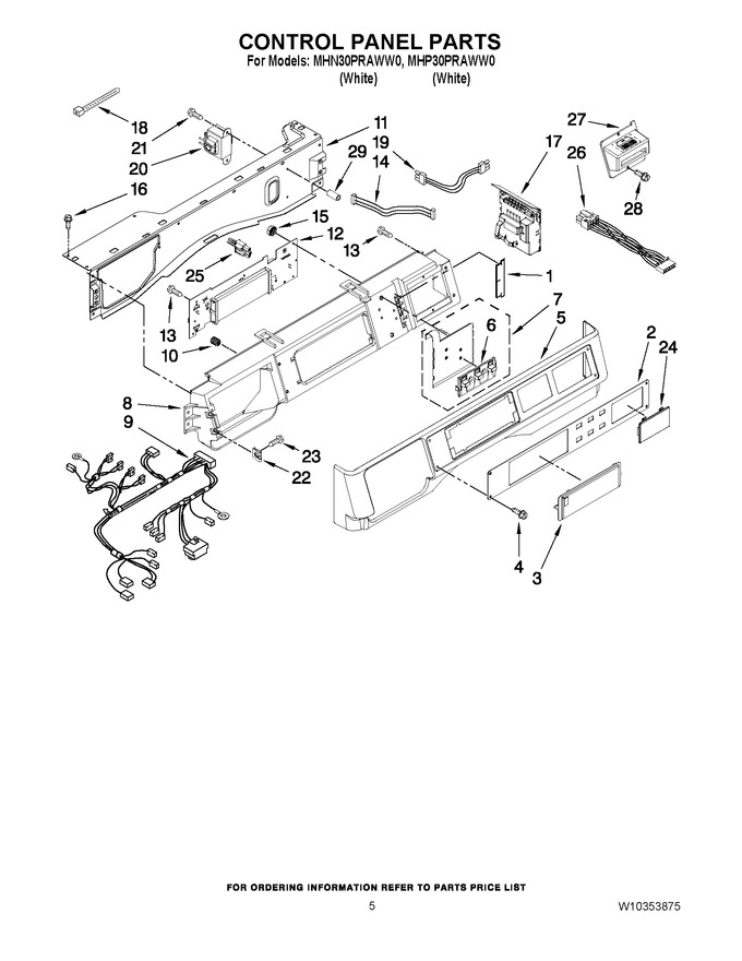 Diagram for MHP30PRAWW0