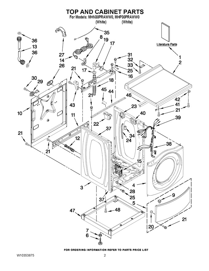 Diagram for MHP30PRAWW0