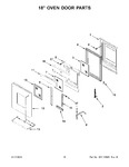 Diagram for 09 - 18" Oven Door Parts