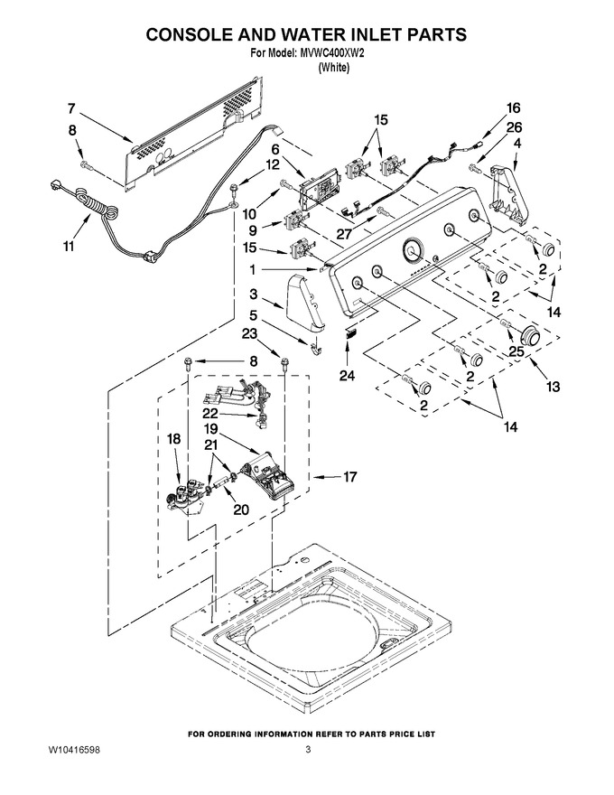 Diagram for MVWC400XW2