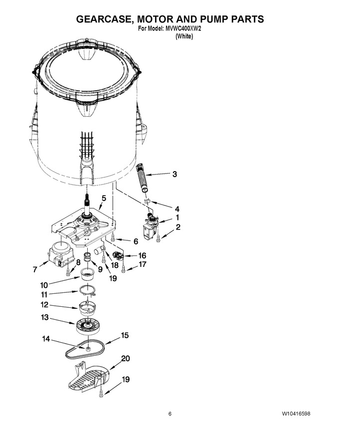 Diagram for MVWC400XW2