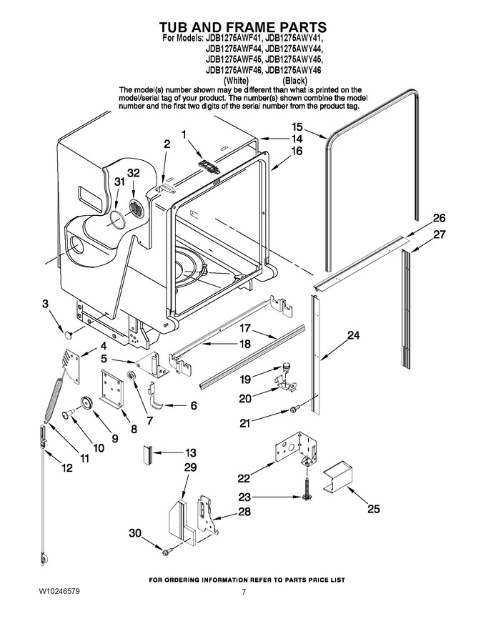 Diagram for JDB1275AWY45