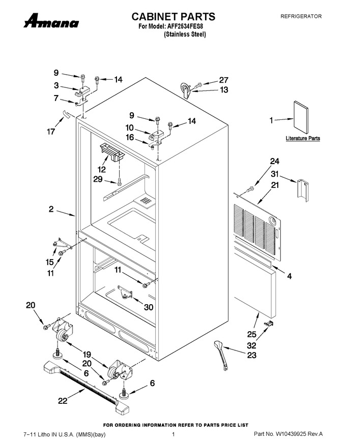 Diagram for AFF2534FES8