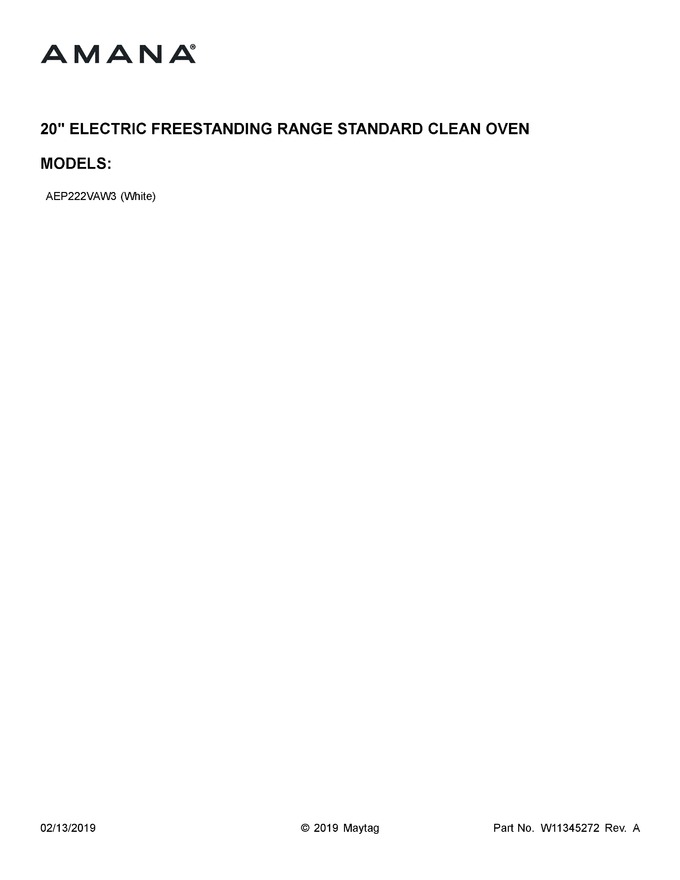 Diagram for AEP222VAW3