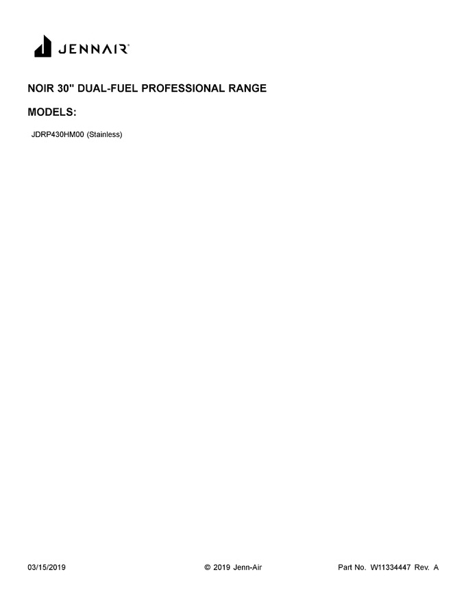 Diagram for JDRP430HM00