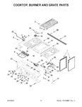 Diagram for 03 - Cooktop, Burner And Grate Parts