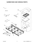 Diagram for 02 - Burner Box And Griddle Parts