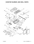 Diagram for 03 - Cooktop, Burner, And Grill Parts