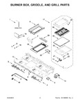 Diagram for 02 - Burner Box, Griddle, And Grill Parts