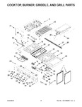 Diagram for 03 - Cooktop, Burner, Griddle, And Grill Parts