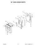 Diagram for 09 - 18" Oven Door Parts