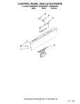 Diagram for 02 - Control Panel And Latch Parts