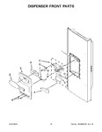 Diagram for 10 - Dispenser Front Parts