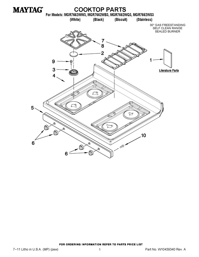 Diagram for MGR7662WB3
