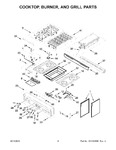 Diagram for 03 - Cooktop, Burner, And Grill Parts