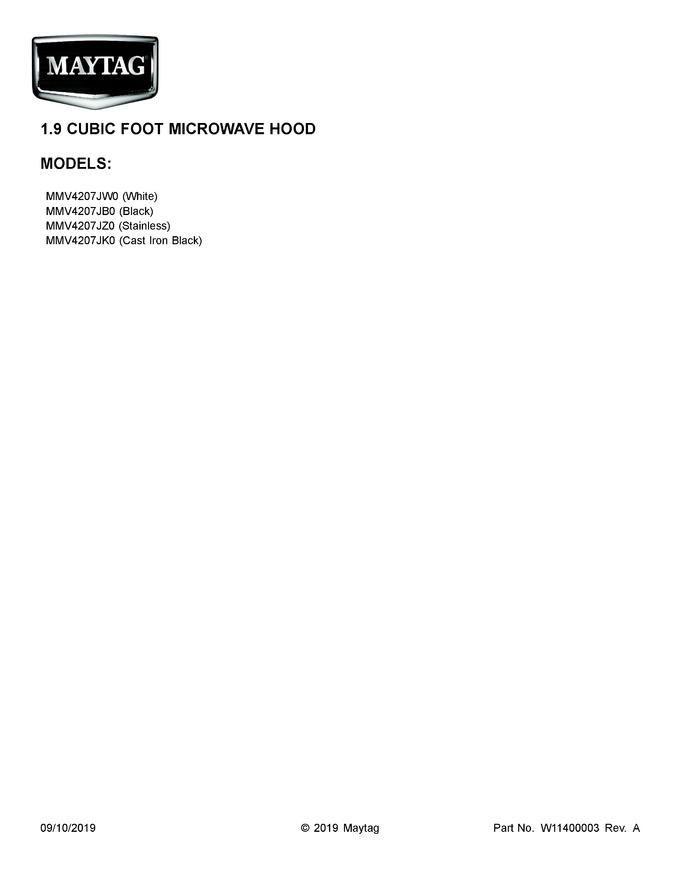 Diagram for MMV4207JK0