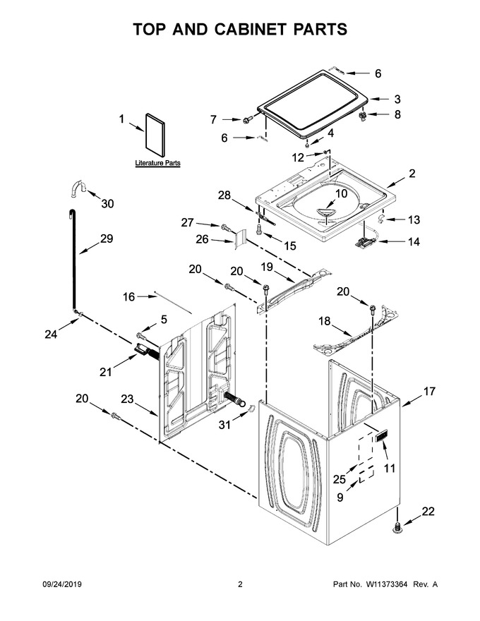 Diagram for MVWX655DW2
