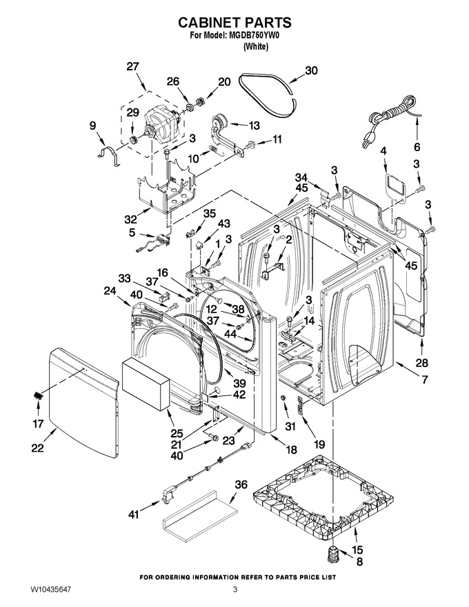 Diagram for MGDB750YW0