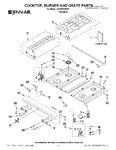 Diagram for 01 - Cooktop, Burner And Grate Parts