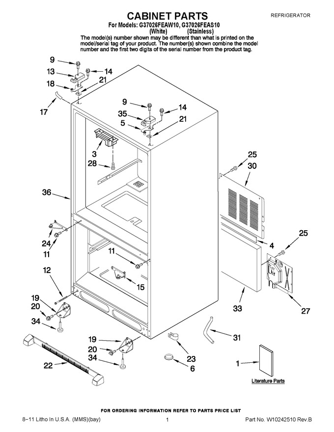 Diagram for G37026FEAW10
