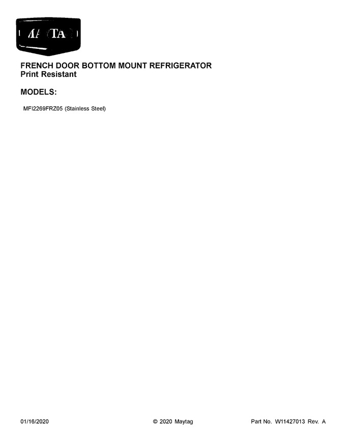 Diagram for MFI2269FRZ05