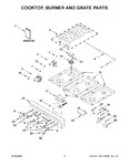 Diagram for 02 - Cooktop, Burner And Grate Parts