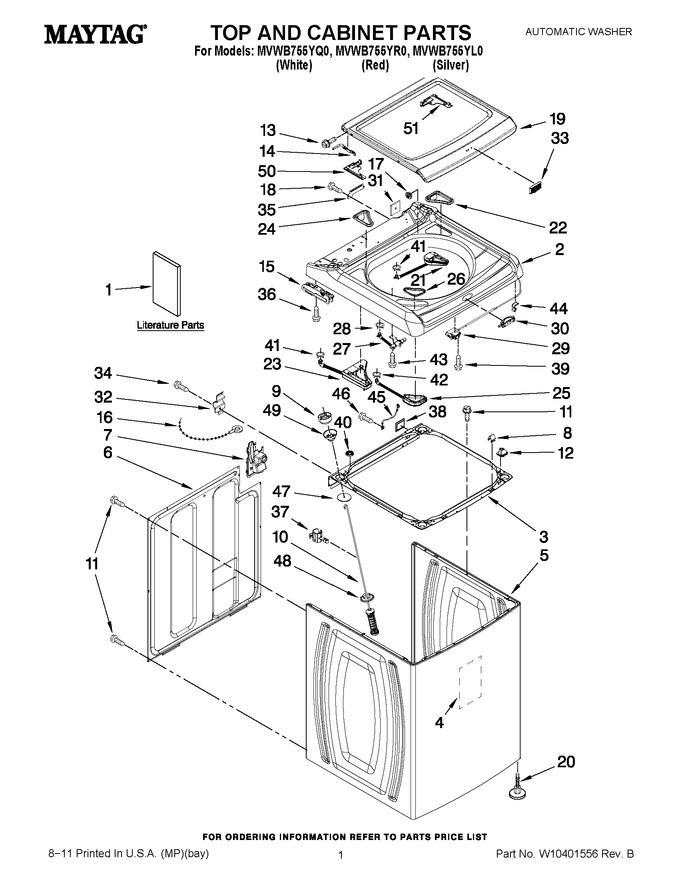Diagram for MVWB755YL0