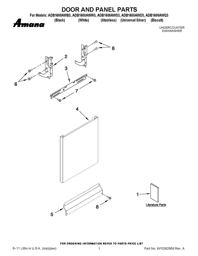 Diagram for ADB1600AWW3