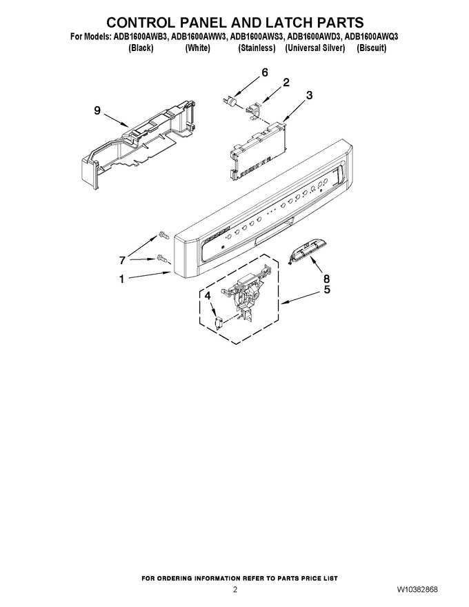 Diagram for ADB1600AWW3
