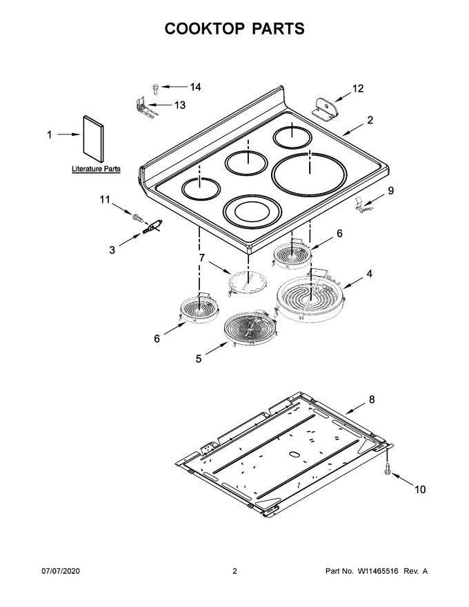 Diagram for YMER8800FW3