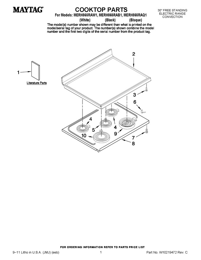 Diagram for MERH865RAQ1